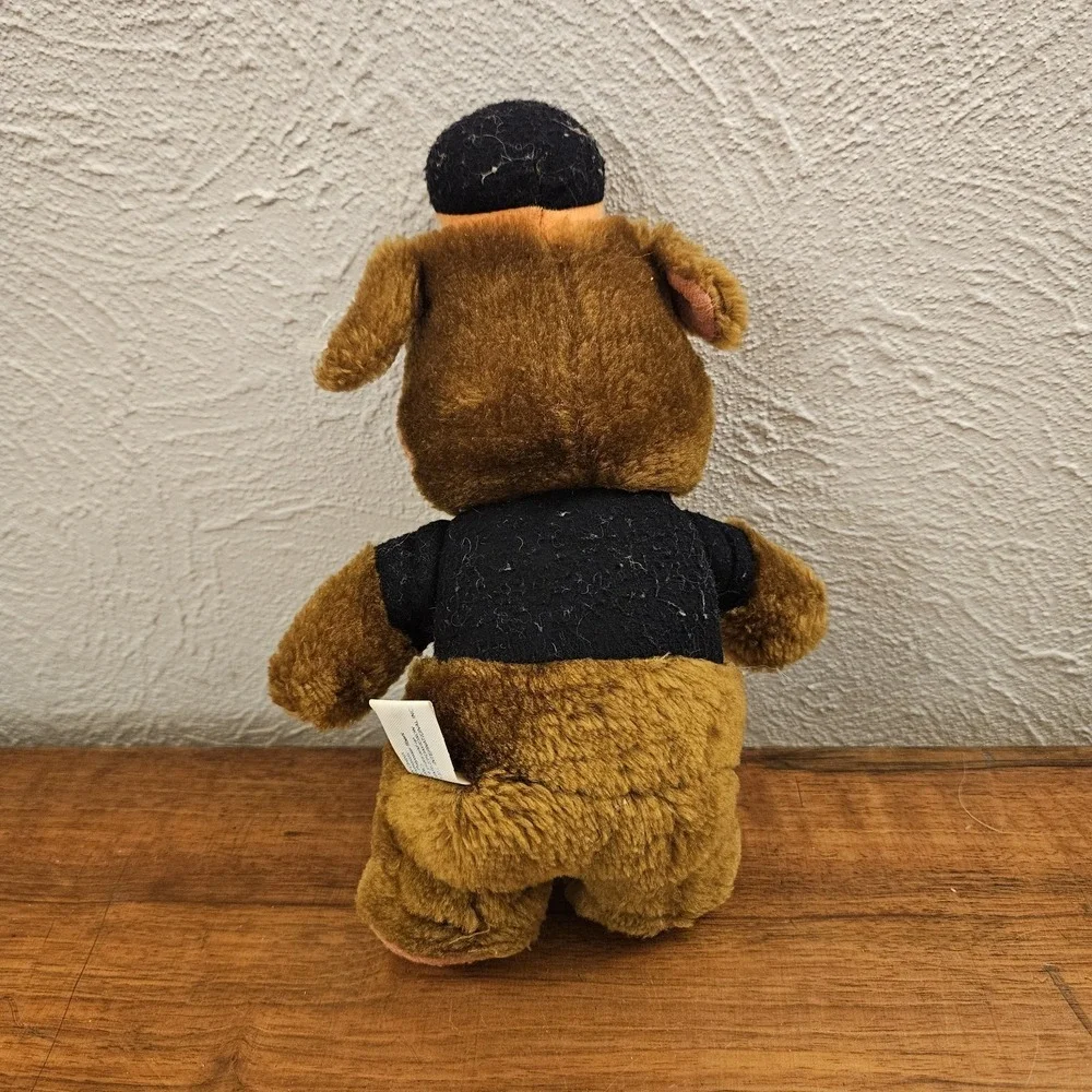 Harley Davidson Stuffed Biker Dog Vintage 90's Stuffed Animal Plush Play-by-Play